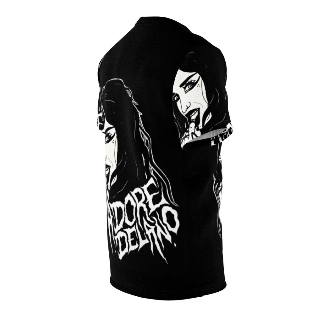 Adore Delano Inspired All-Over-Print T-shirt Featuring Punk Rock Inspired Graphics - men right