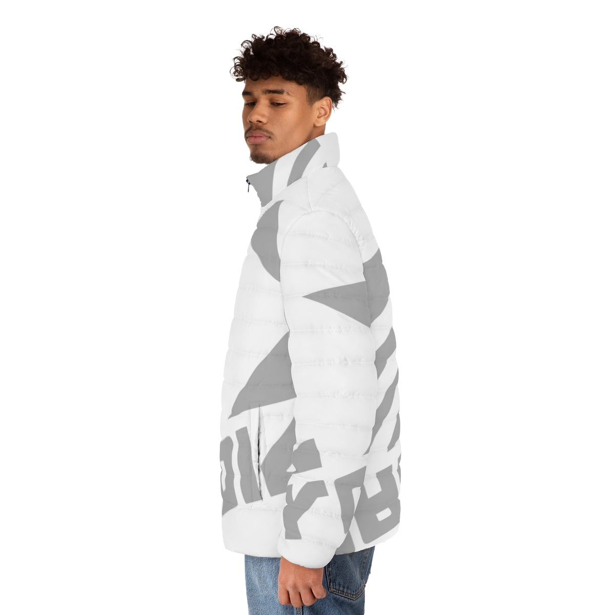 Zink Deca Logo Puffer Jacket featuring Splatoon and Nintendo designs - men side left