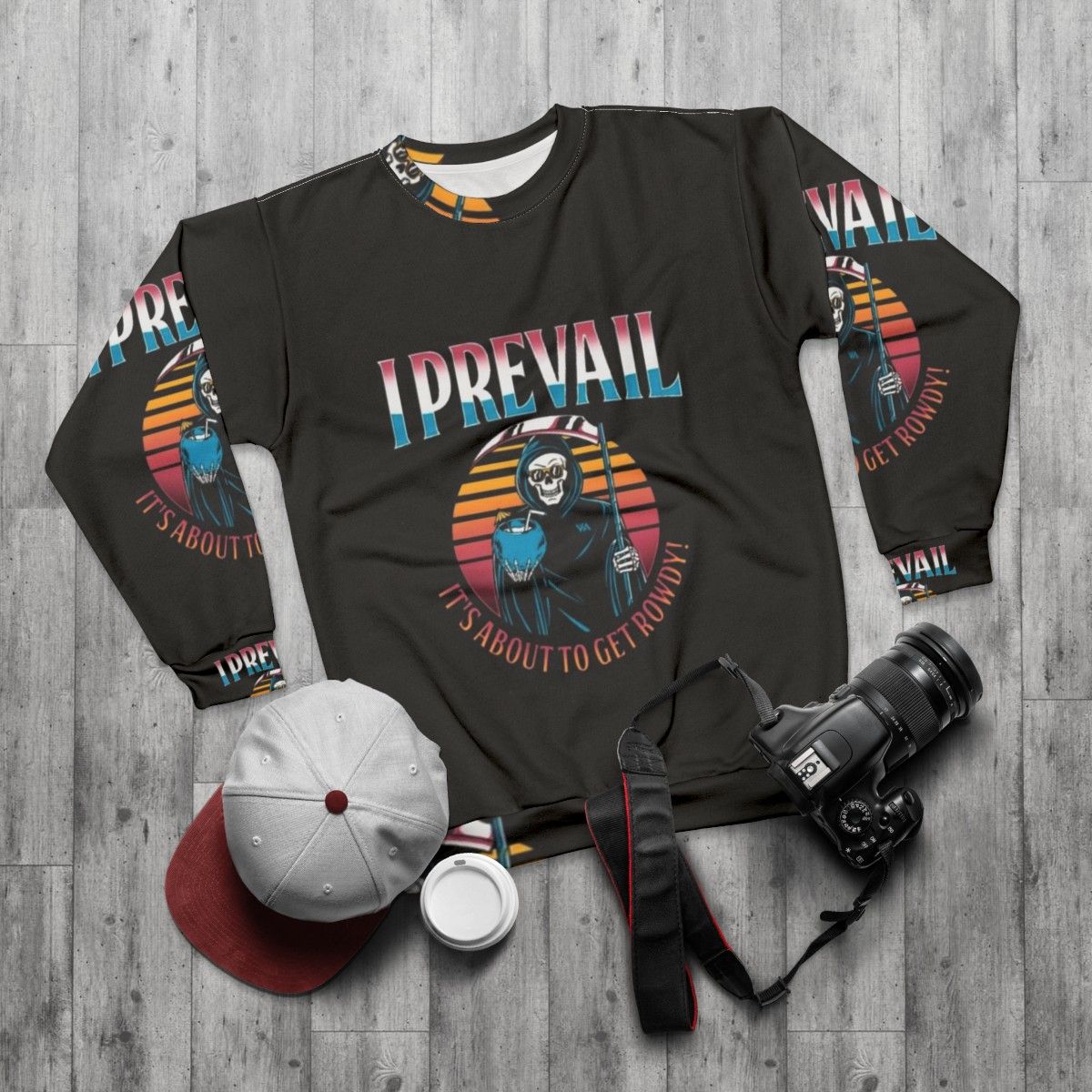 I Prevail Metalcore Sweatshirt - flat lay