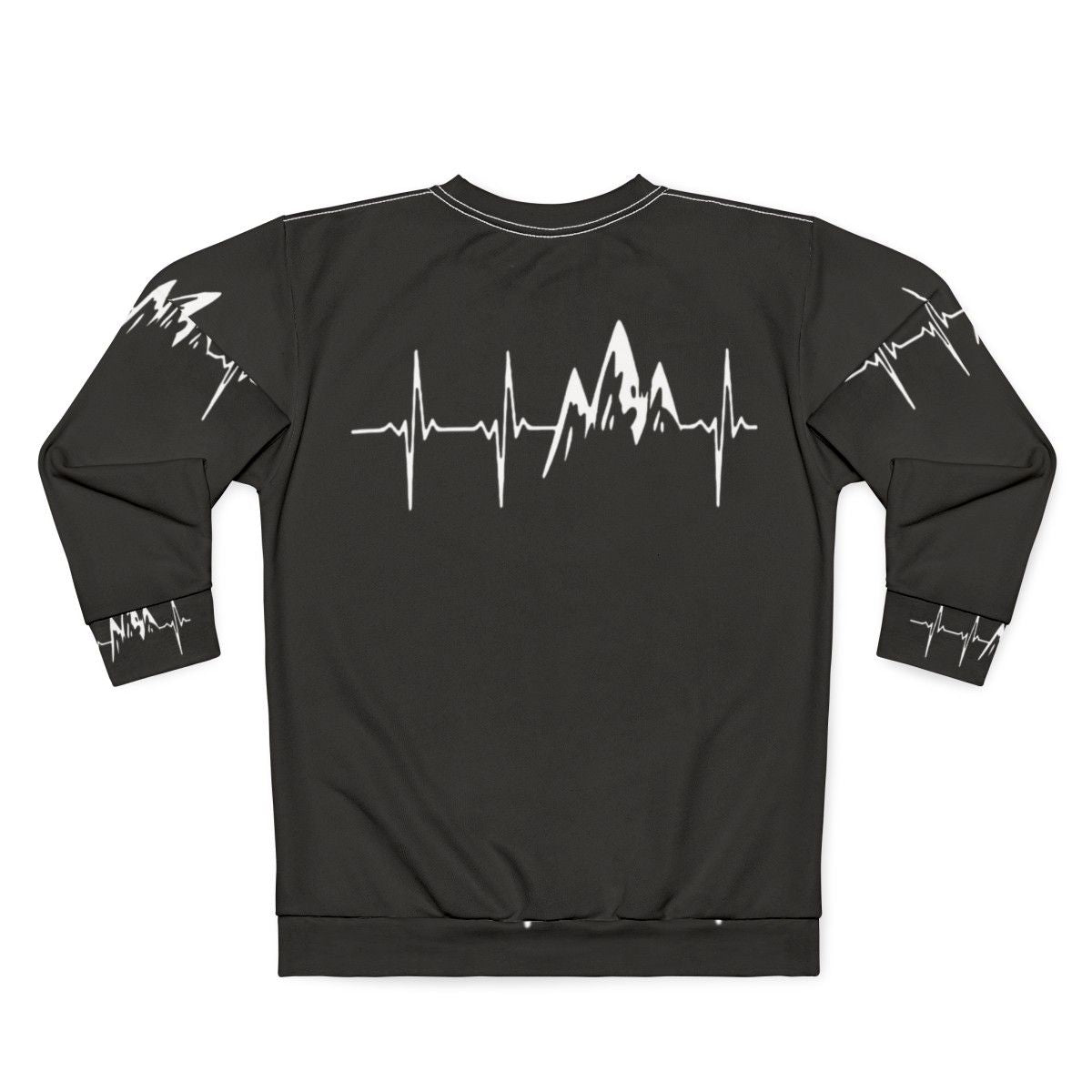 Mountain in My Heartbeat Sweatshirt - Outdoor Adventure Apparel - Back