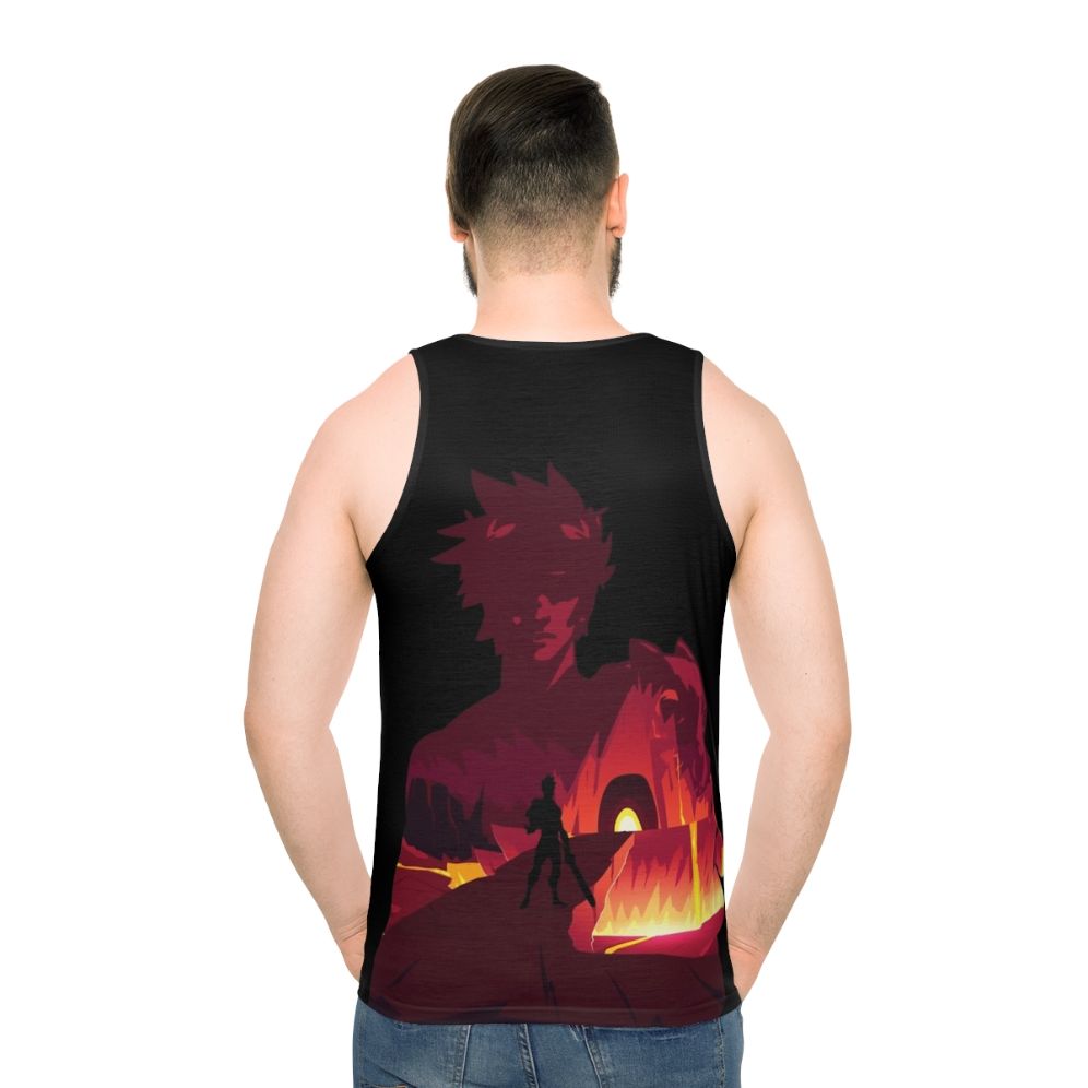 Zagreus Hades Unisex Tank Top - Greek Mythology Video Game Fan Art - men back