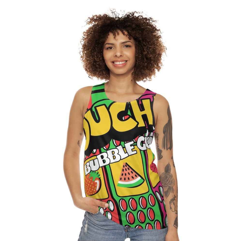 90s nostalgia bubblegum unisex tank top - women