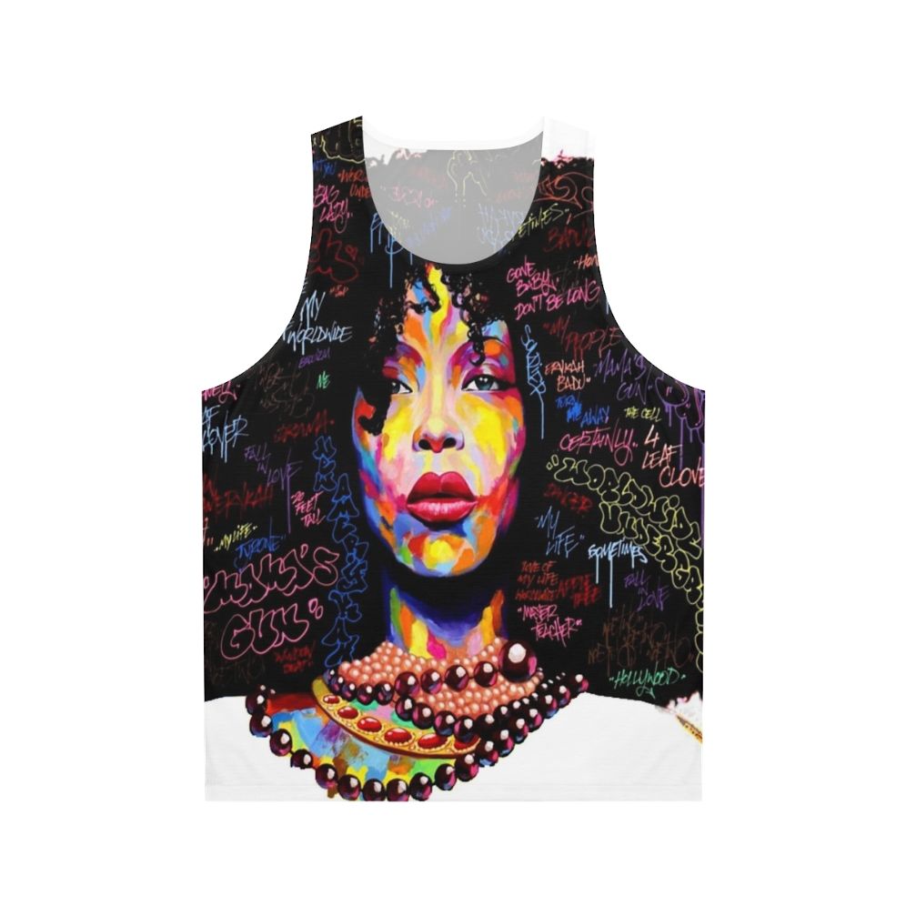 Graffiti Hair Unisex Tank Top