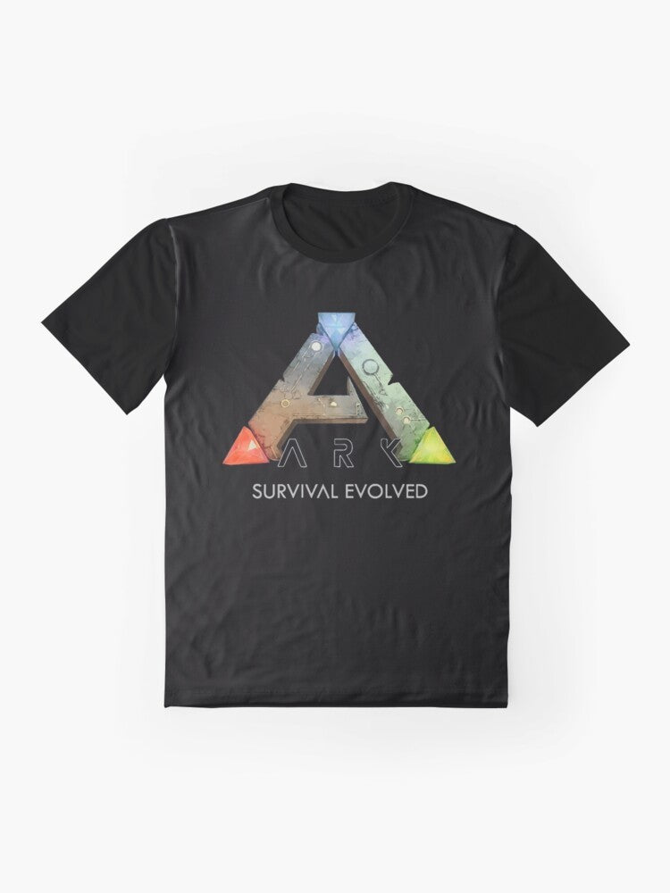 "Ark Survival Evolved Dinosaur Graphic T-Shirt" - Flat lay