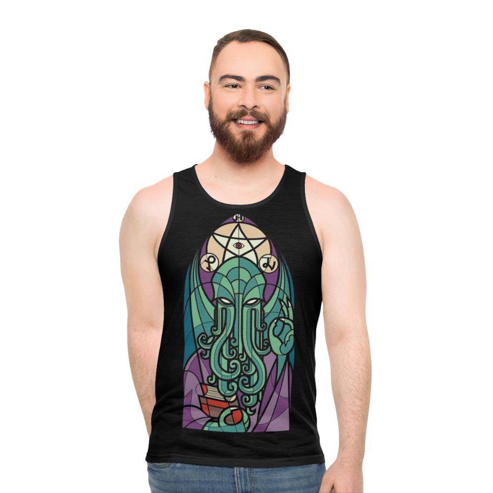 Cthulhu Lovecraft Horror Unisex Tank Top - men