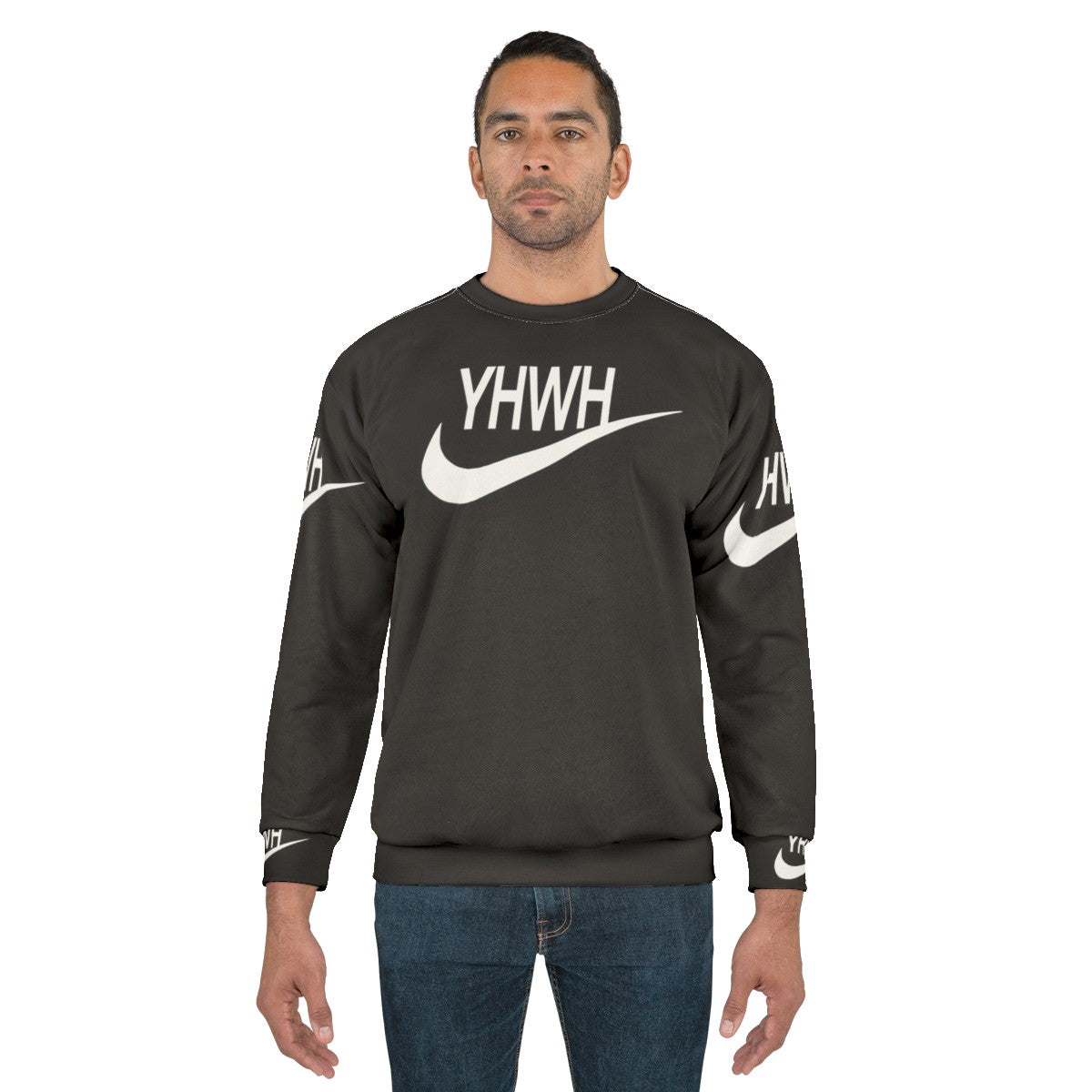 YHWH Sports Logo Christian Sweatshirt - men