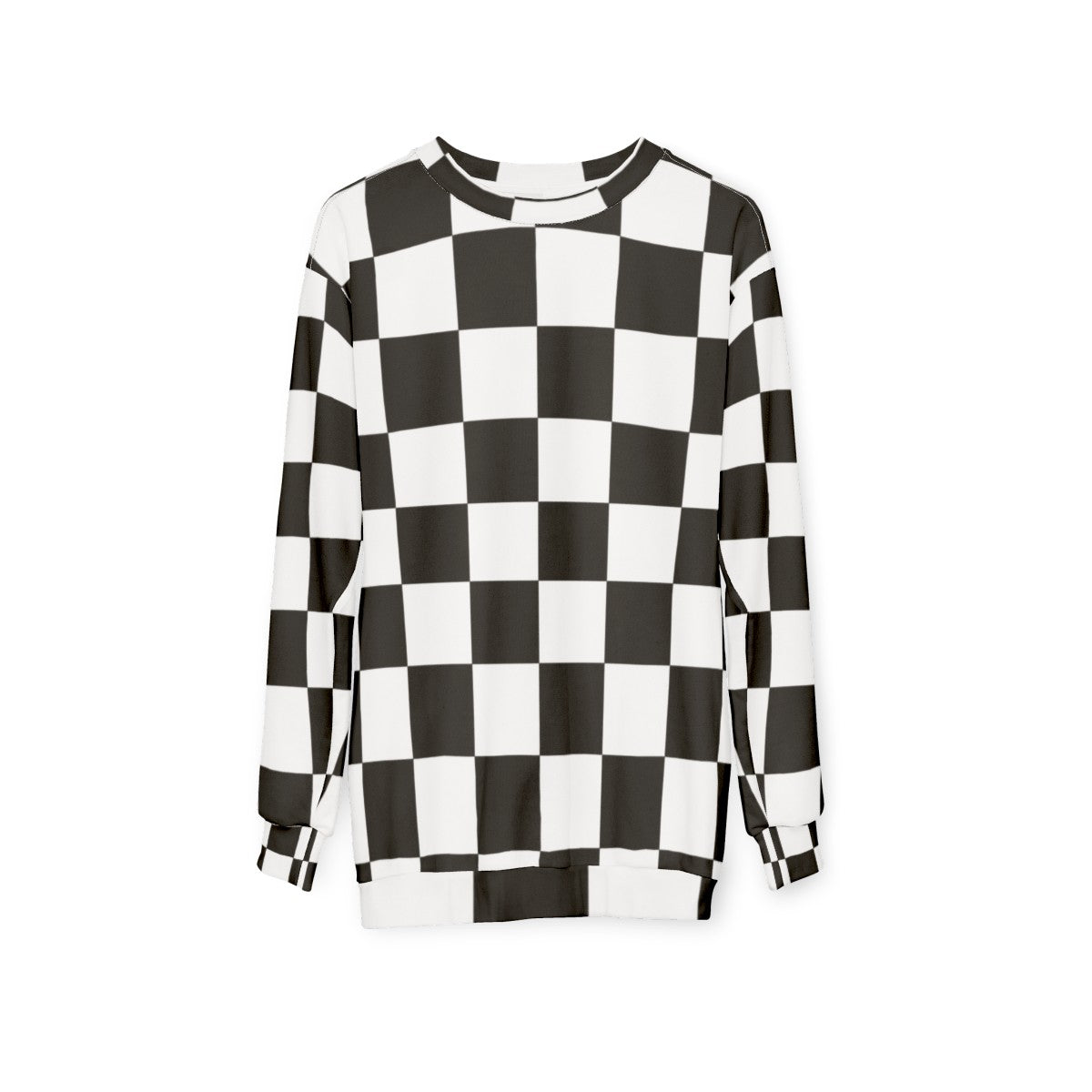 Checkered flag racing winner sweatshirt - hanging