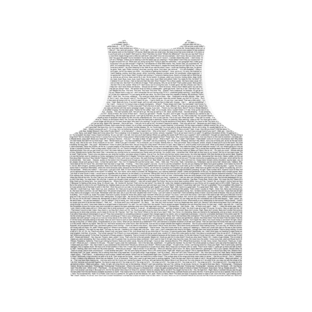 Unisex bee movie meme tank top - Back