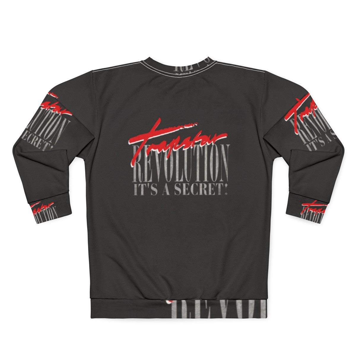 Trapstar Revolution Sweatshirt in Red and Black - Back