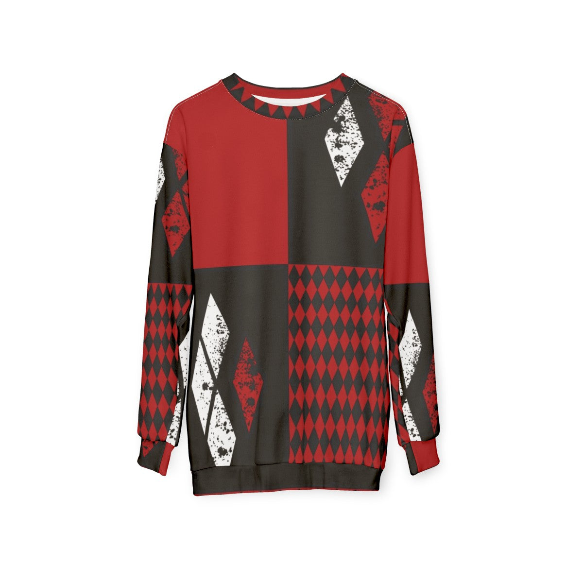 Harley Quinn Diamond Print Sweatshirt - hanging