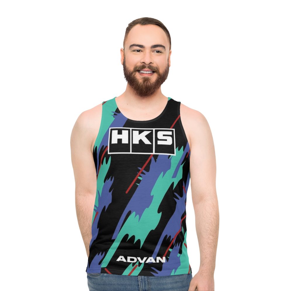 HKS Super Oil Retro Livery Unisex Tank Top - men