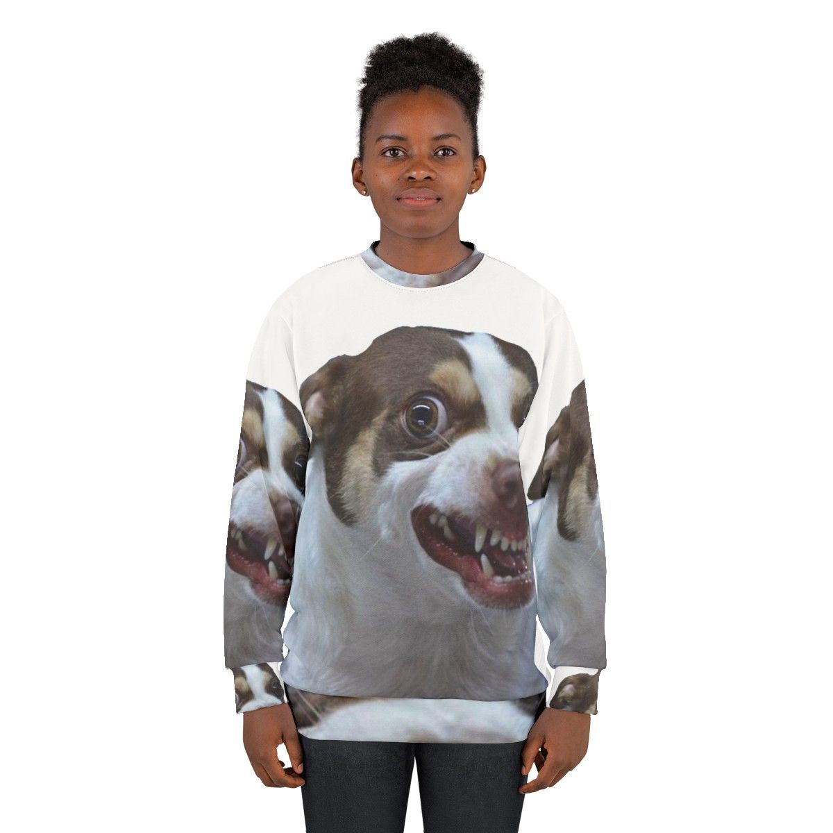 Mr Bubz Chihuahua Meme Funny Dog Sweatshirt - women