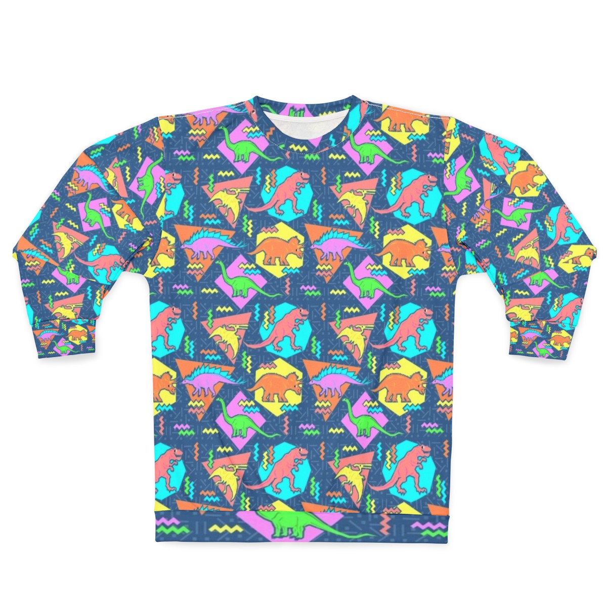 Nineties Dinosaur Pattern Sweatshirt