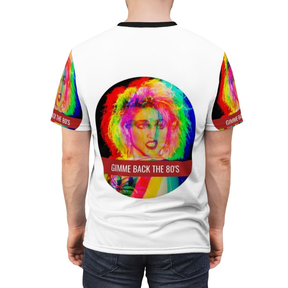 Vintage 80s graphic t-shirt featuring pop culture icons and imagery - men back