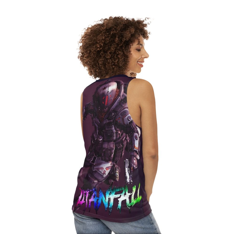 Titanfall Unisex 4K Tank Top - women back