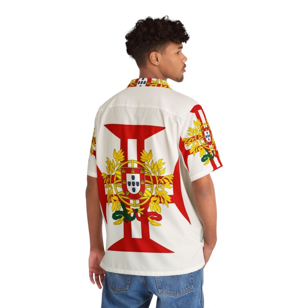 Portuguese Templar Cross Historical Hawaiian Shirt - People Back