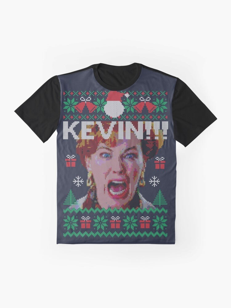 "KEVIN!!! Graphic T-Shirt featuring a retro design from the classic 90s movie Home Alone" - Flat lay