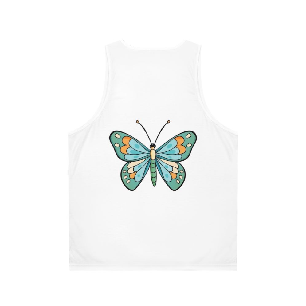 Monarch butterfly charm unisex tank top - Back