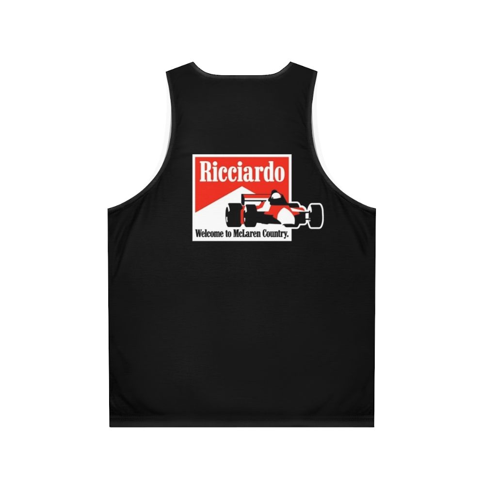 Ricciardo 2021 Unisex Formula 1 Racing Tank Top - Back