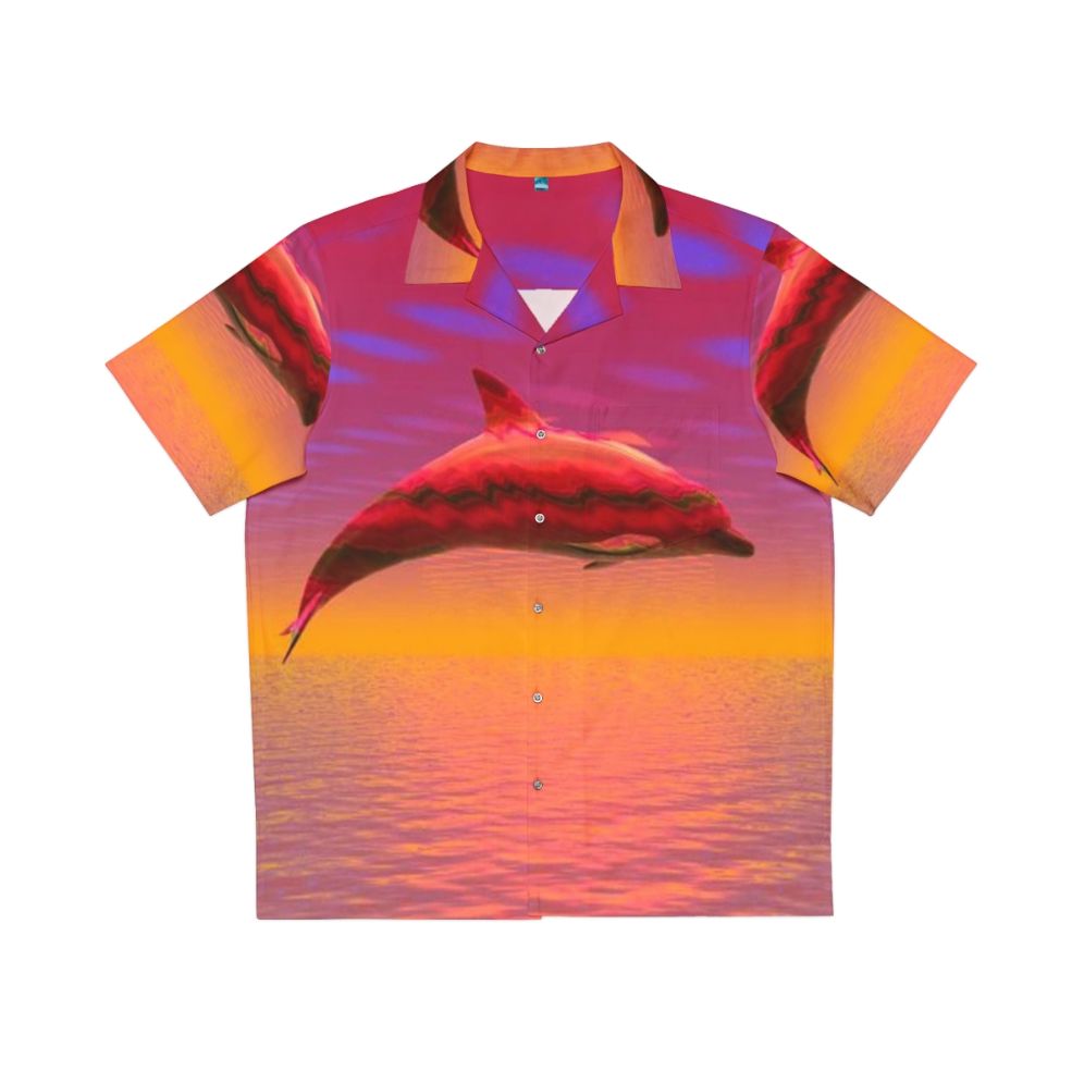 Colorful Dolphin Hawaiian Shirt