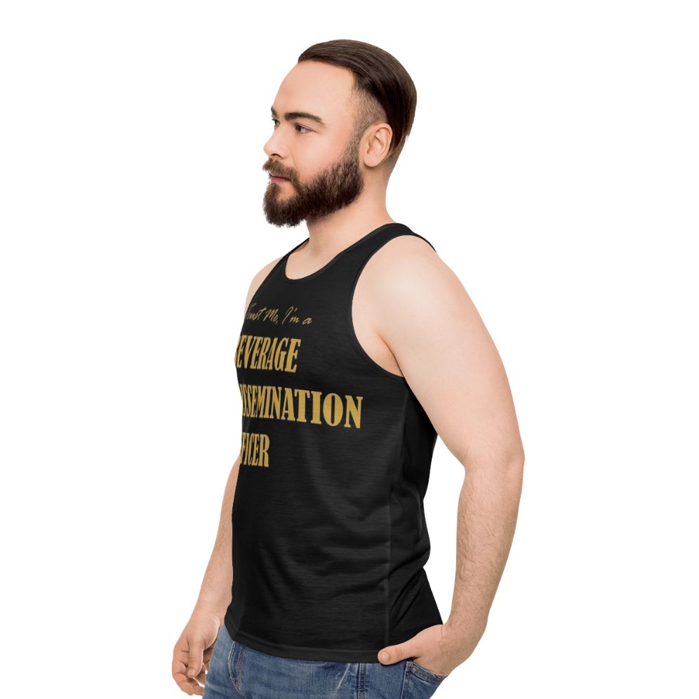 Bartender Beverage Dissemination Officer Unisex Tank Top - men side