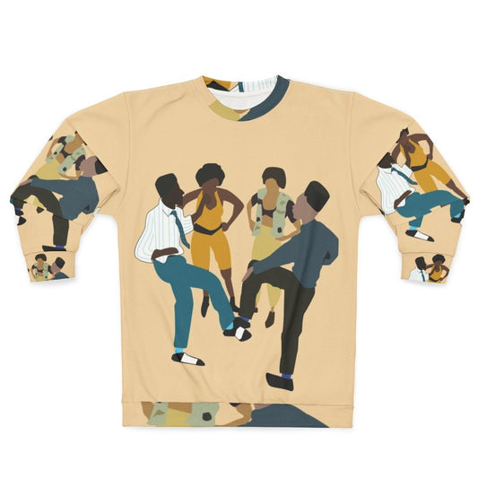 Retro 90s House Party Sweatshirt featuring Hip Hop Art