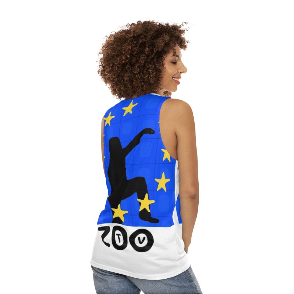 Unisex U2 Rise From The Station Tank Top - women back