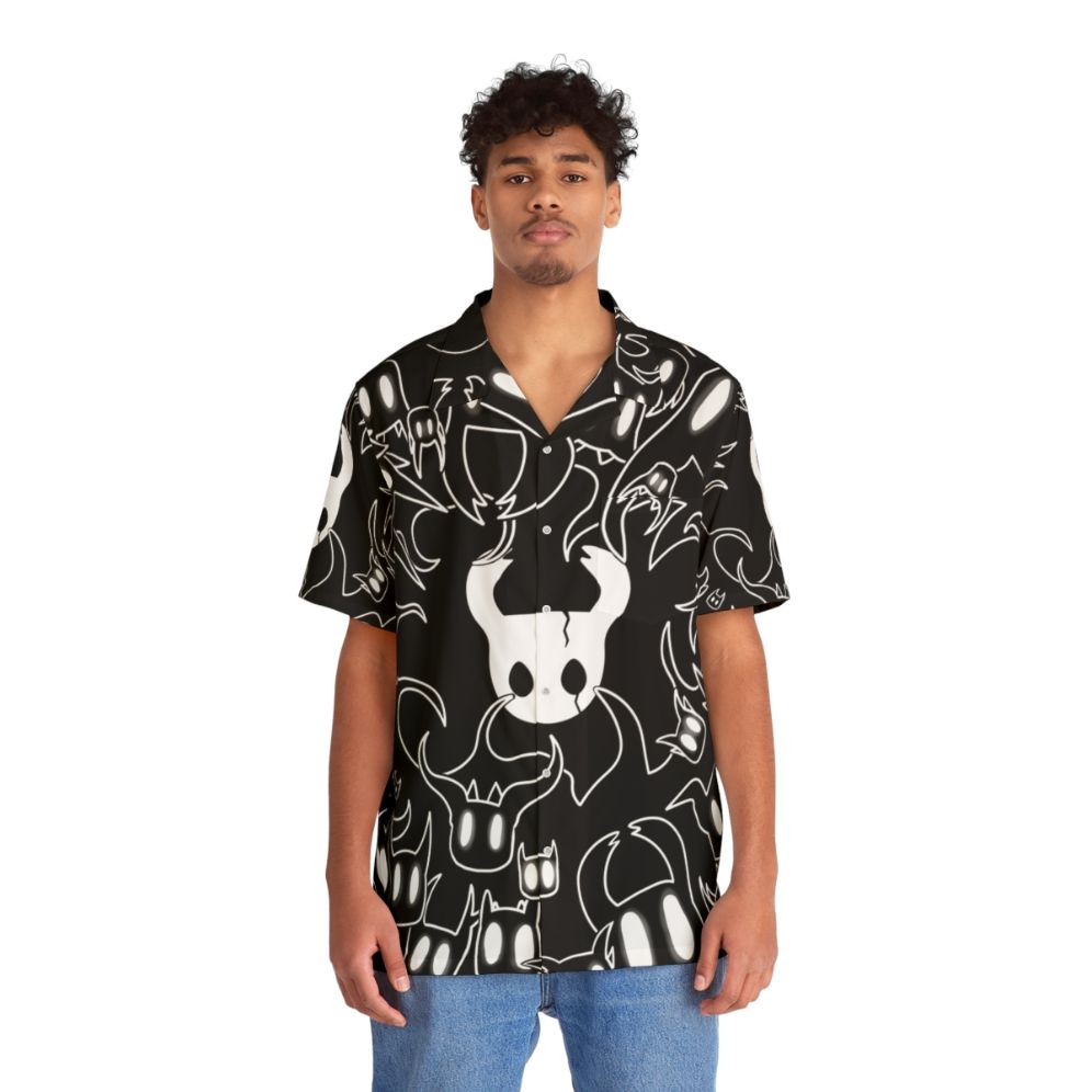 Hollow Knight Doodle Hawaiian Shirt - People Front