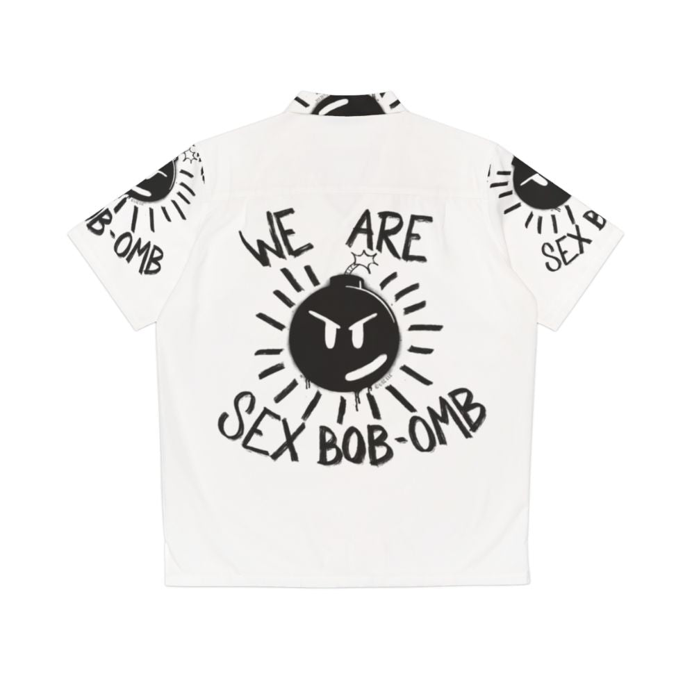 We Are Sex Bob-Omb Hawaiian Shirt with Scott Pilgrim Vs The World Graphic - Back