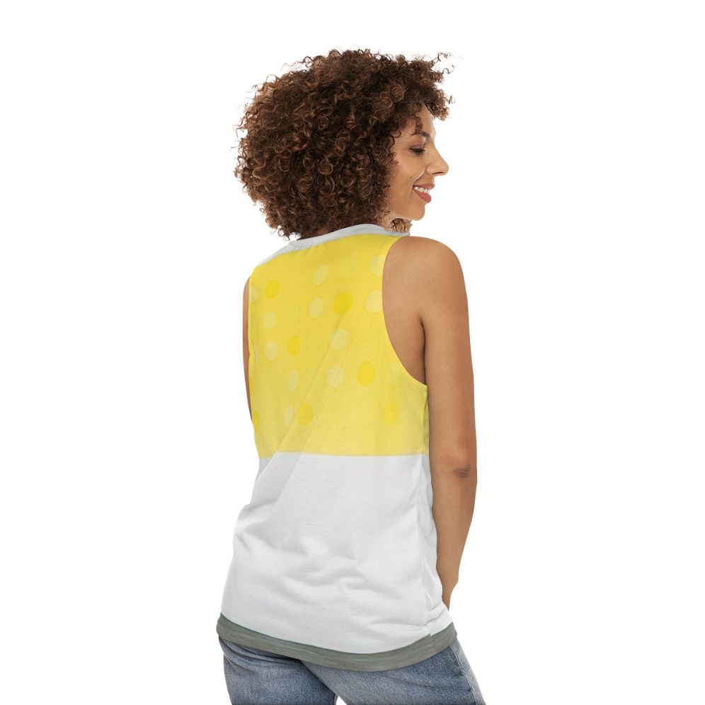 Thomas Downing inspired geometric abstract unisex tank top - women back