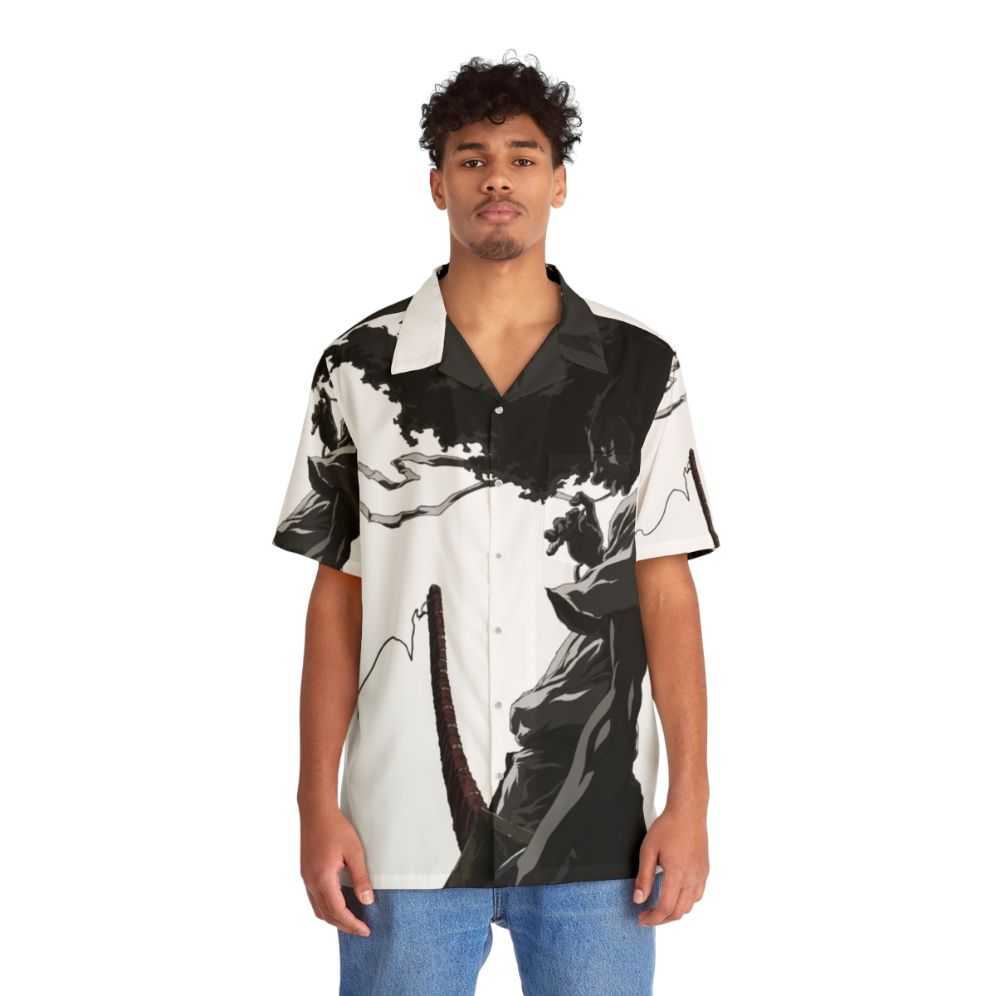 Afro Samurai Inspired Kawaii Hawaiian Shirt - Lifestyle