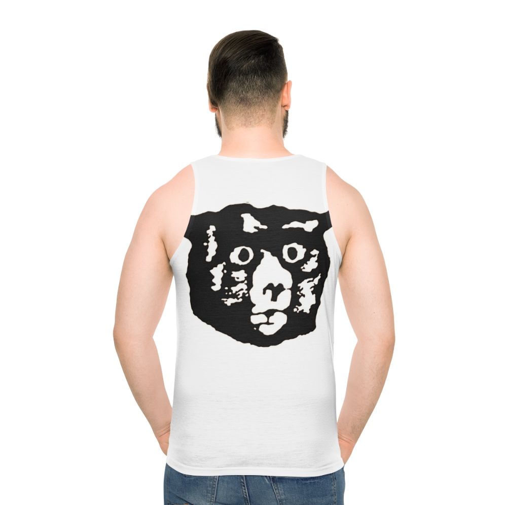 Retro monster bear unisex tank top - men back