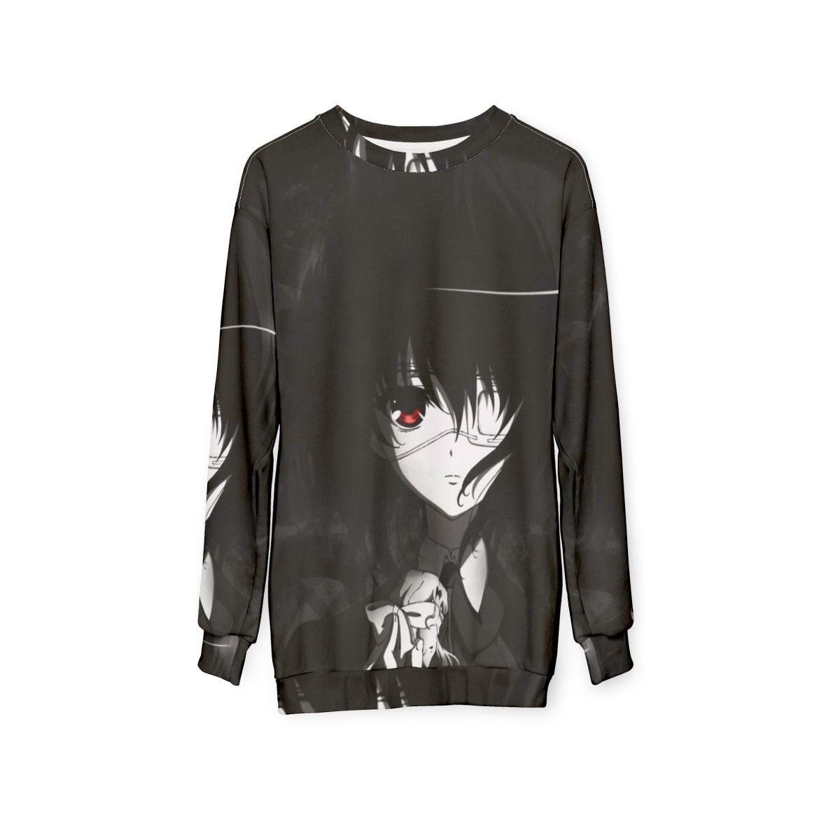 Anime-inspired Sweatshirt with a Mysterious and Enchanting Design - hanging