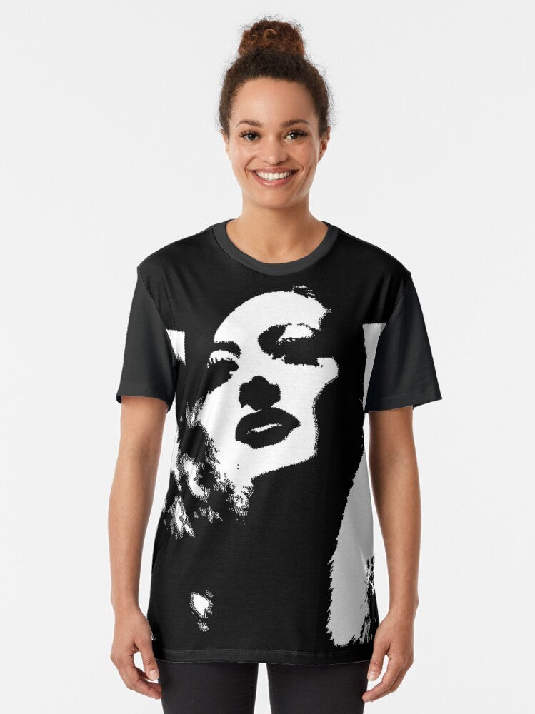 Vintage graphic t-shirt featuring Joan Crawford in the classic film Letty Lynton - Women