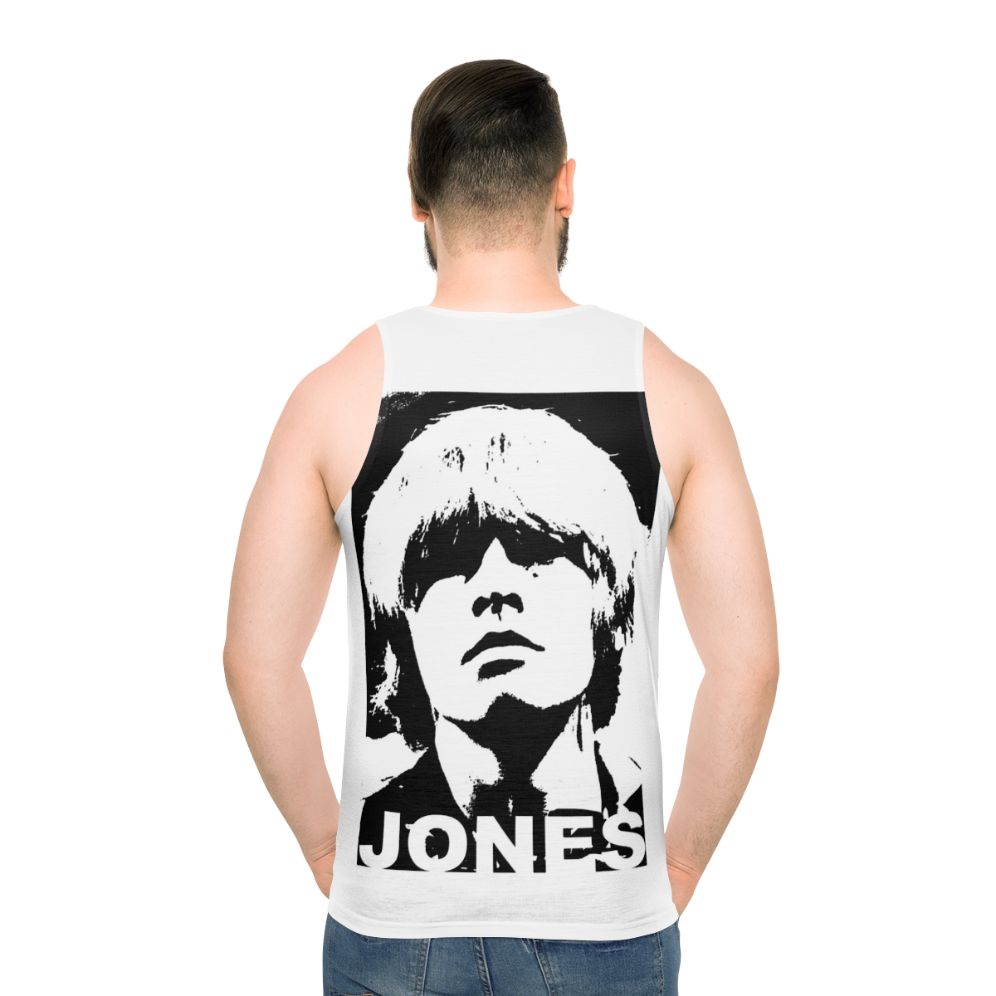 Brian Jones 60s rock unisex tank top - men back