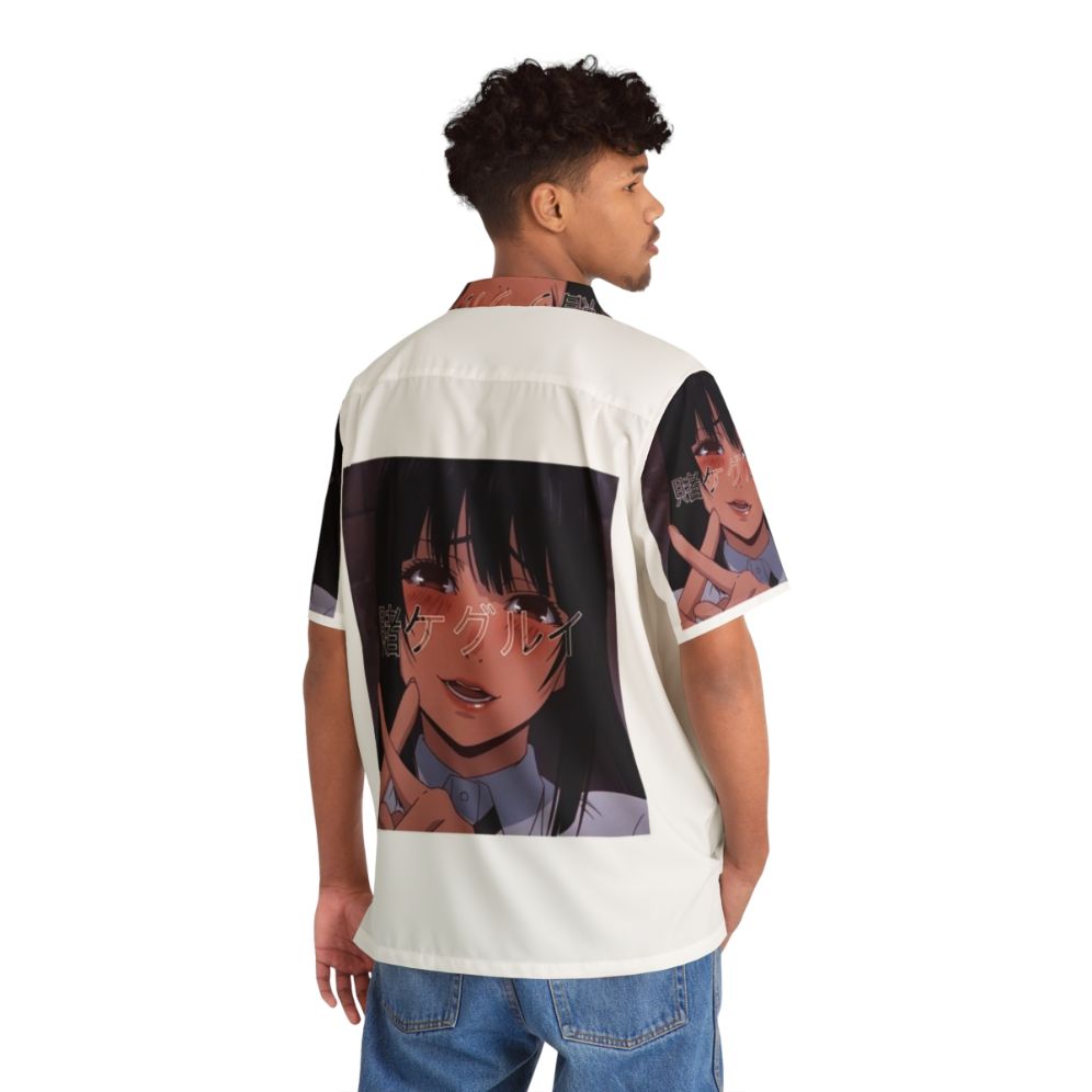 Anime manga kakegurui yumeko jabami hawaiian shirt - Flat lay