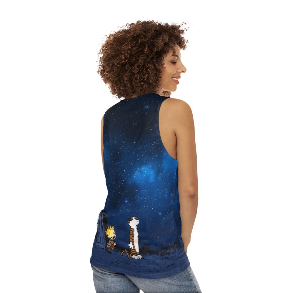 Calvin and Hobbes Unisex Tank Top - women back