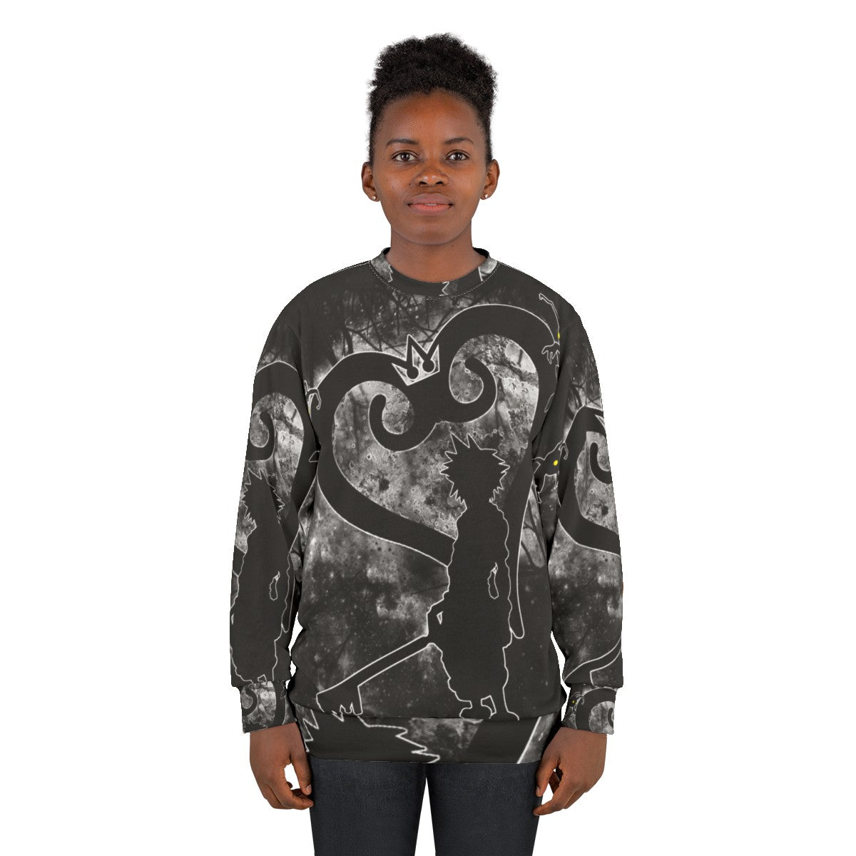 The Keyblade Chosen One Sora Sweatshirt, Kingdom Hearts Inspired Gamer Clothing - women