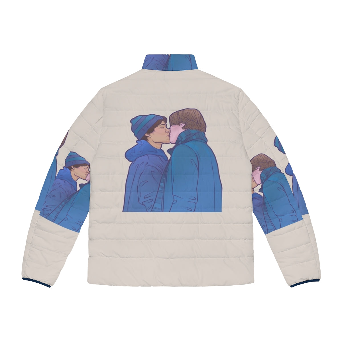 Young Royals Netflix Crown Prince Wilhelm and Prince Simon Puffer Jacket - Back