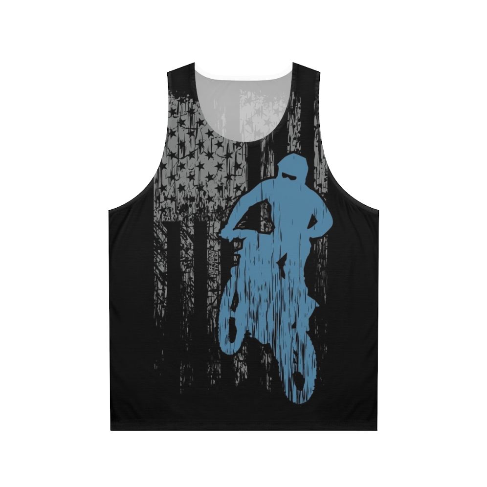 Motocross USA dirt bike unisex tank top