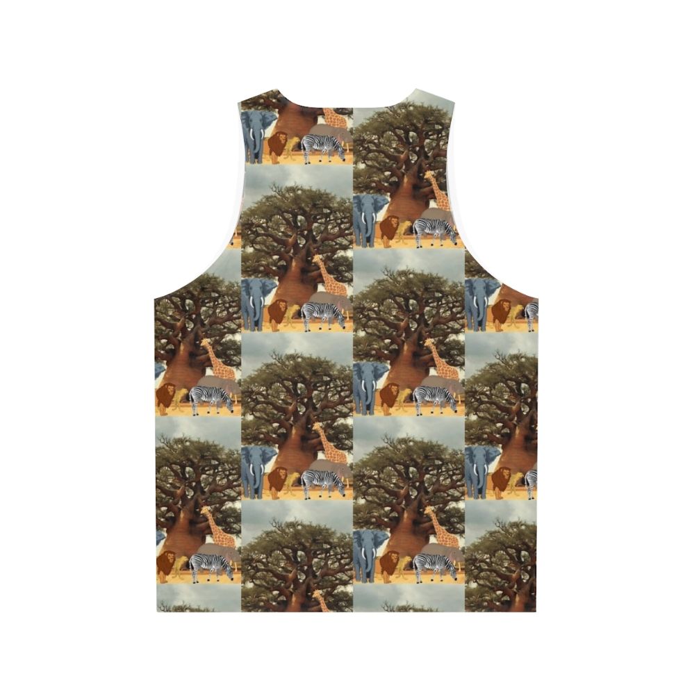 Unisex wildlife boabab tree tank top - Back