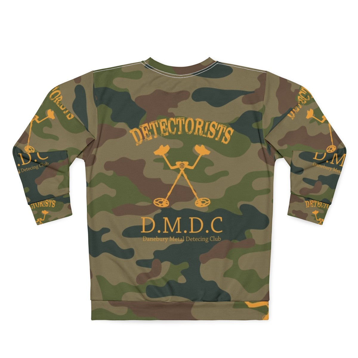 The Detectorists Camo by Eye Voodoo Sweatshirt - Back