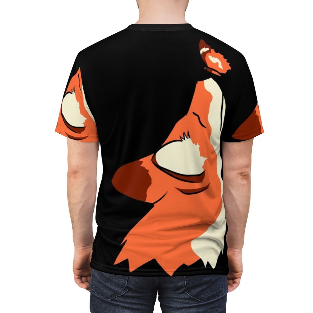 Spirit fox graphic design printed on a high-quality t-shirt for fox enthusiasts - men back