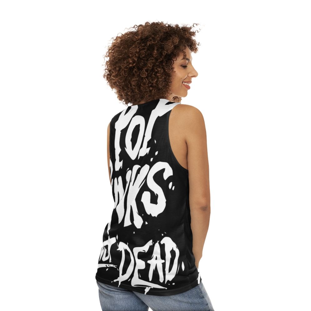 Unisex Pop Punk Rock Music Lover Tank Top - women back