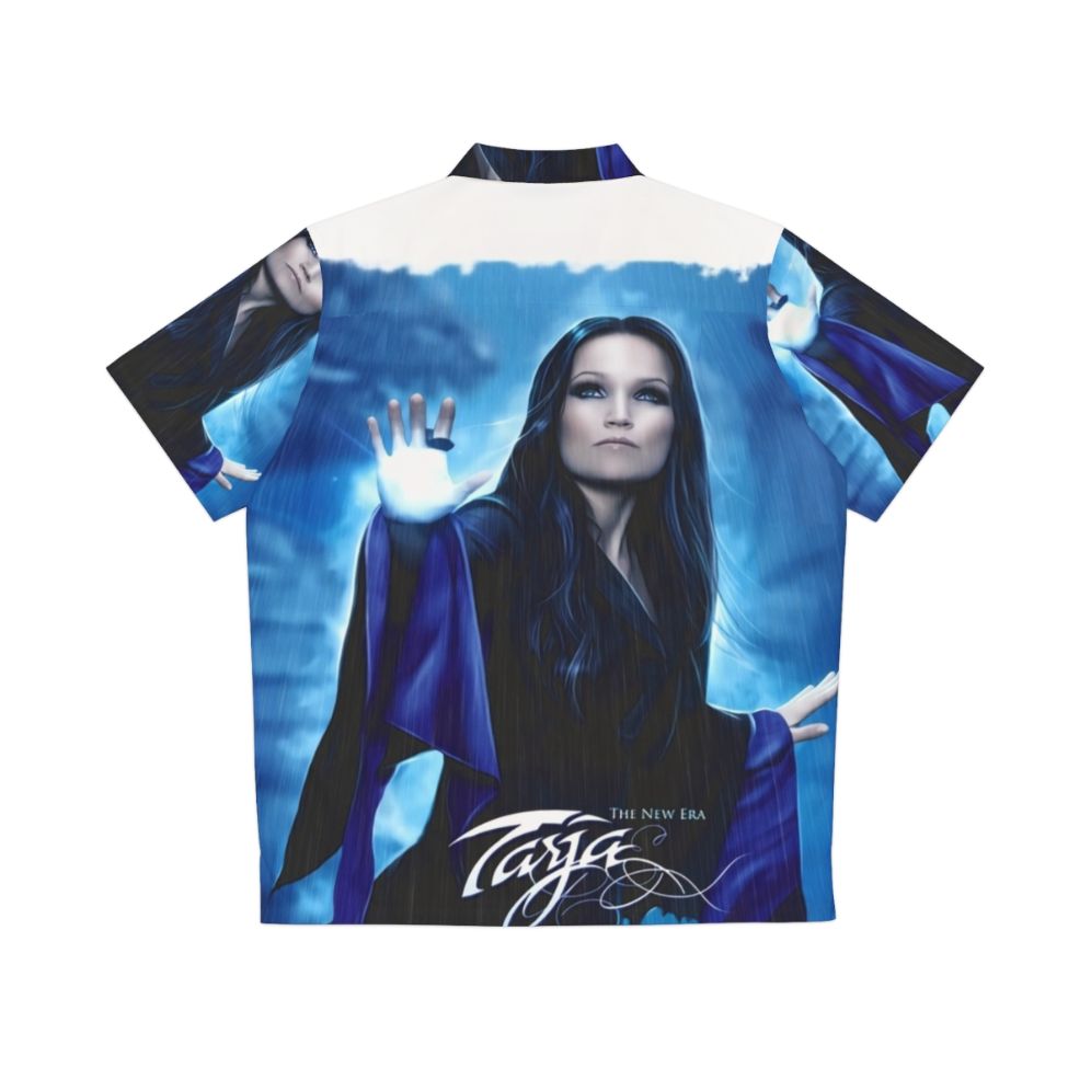 Tarja Turunen Nightwish Hawaiian Shirt featuring the metal band's iconic logo and members - Back