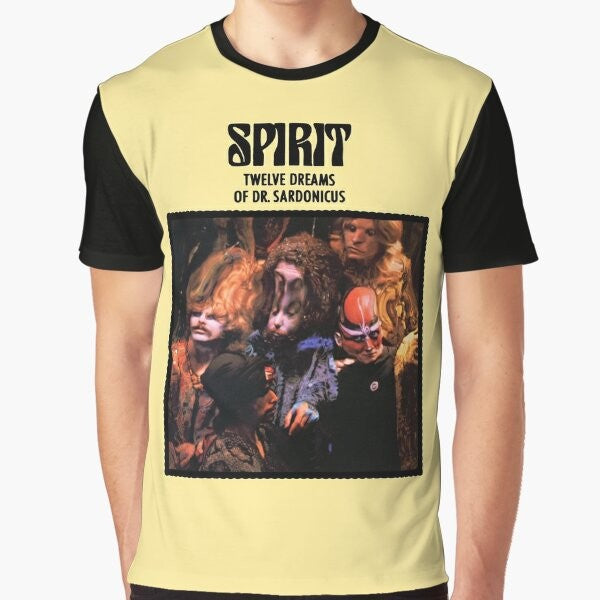 Vintage-inspired Spirit: Twelve Dreams of Dr. Sardonicus graphic t-shirt for classic rock and 70s music fans