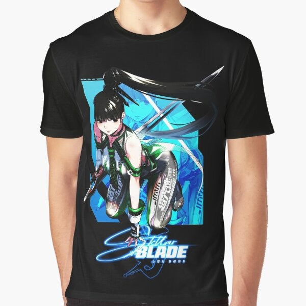 Stellar Blade video game fanart graphic t-shirt design