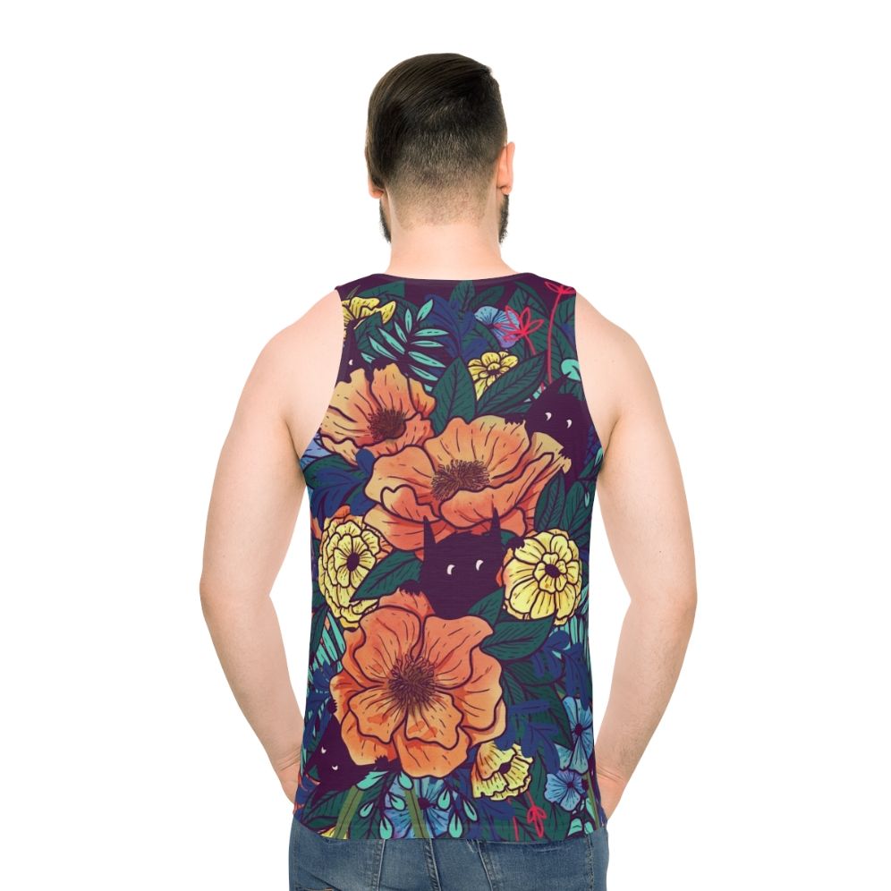 Wild Flowers Unisex Tank Top - men back