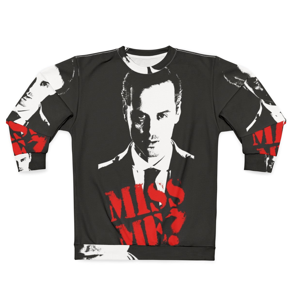 Sherlock "Miss Me Moriarty" Sweatshirt featuring Benedict Cumberbatch and Martin Freeman