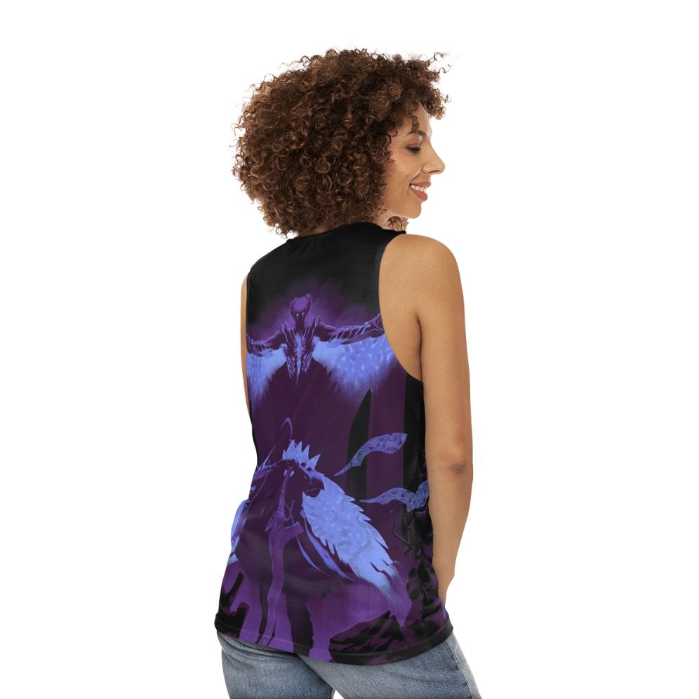 Violet Hunter Unisex Gaming Tank Top - women back